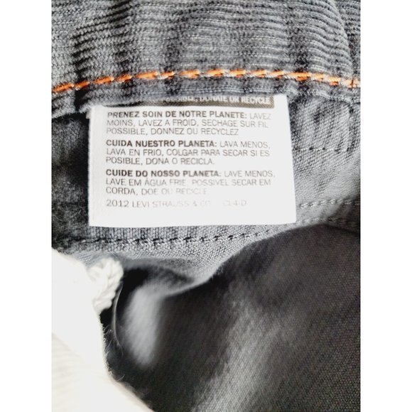 Dockers Durable Construction 5 Pocket Straight Fit 36x27.5” Gray Corduroy Pants - Picture 16 of 16